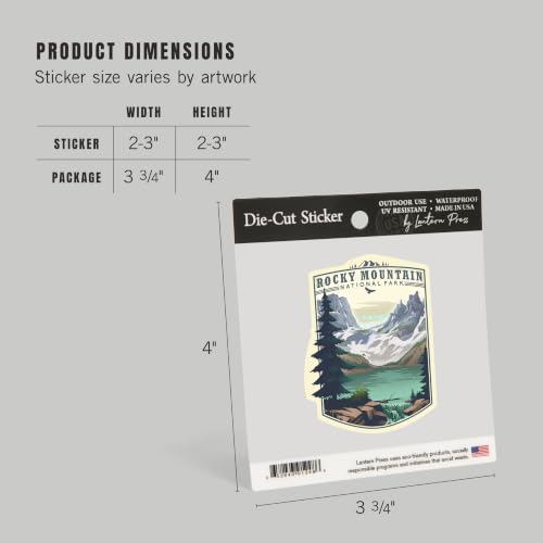 Rocky Mountain National Park Small Sticker - Waterproof Vinyl Decal