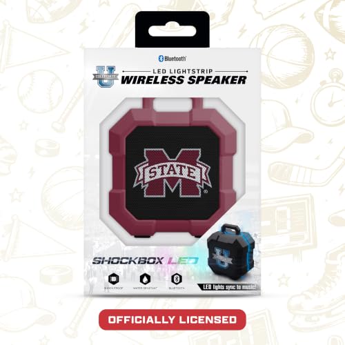 SOAR NCAA South Carolina Gamecocks Shockbox LED Wireless Bluetooth Speaker