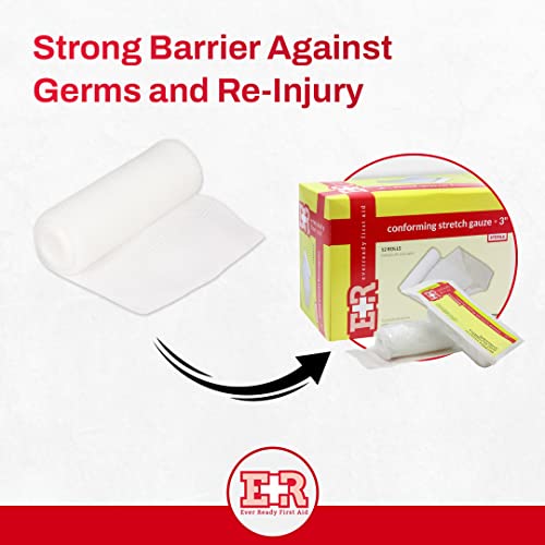 Sterile Conforming Gauze Roll Bandage - 3 Inch, Box of 12