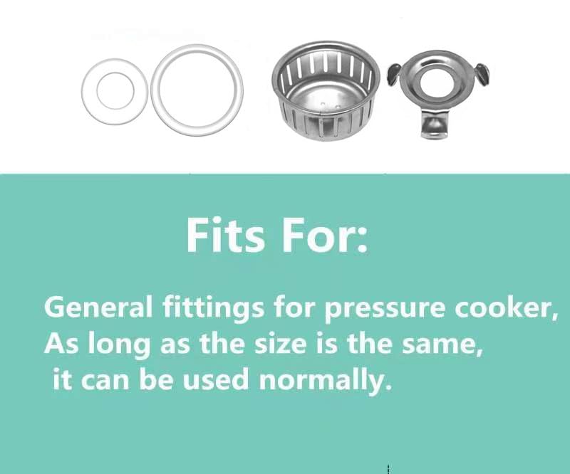 Generic Replacement Parts Steam Release Handle,Float Valve,Anti-Block Shield and Sealing Ring for Instant Pot LUX 3, 5, 6, 8 Quart, IP-LUX Mini,IP-LUX50,IP-LUX60 and IP-LUX80, DaoCheng21LUX, Silver