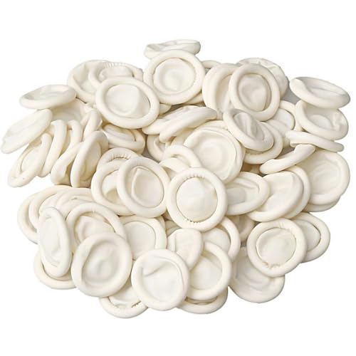 Disposable Latex Finger Cots - Medium Anti-Static Protectors, 150 Pcs - 100g
