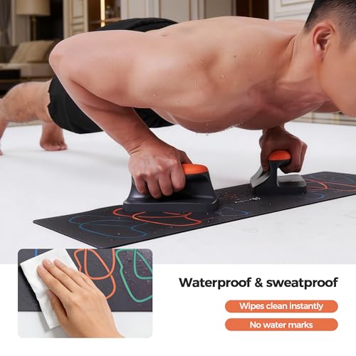 Ergonomic Push Up Board with Wrist Support - Orange & Gray