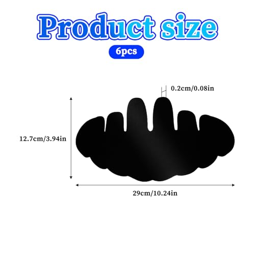 Hat Shapers Inserts - Flexible Washable Cap Fitter - Black