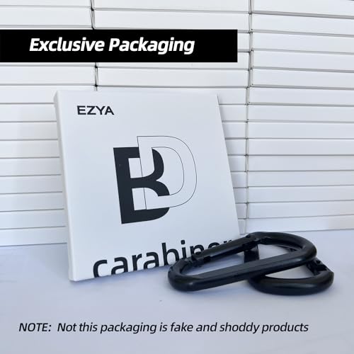 Heavy Duty Carabiner Clips - 3" Iron Hooks, 2pcs for Camping & Hiking