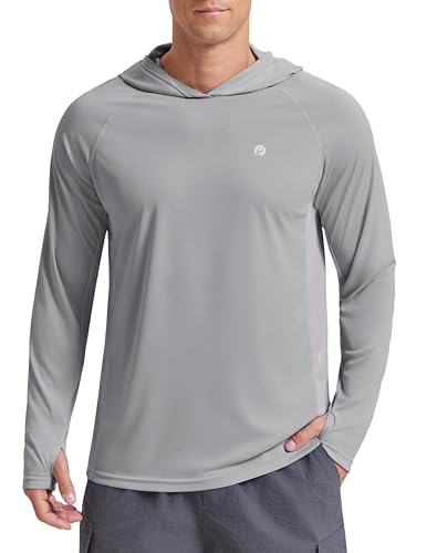 PINSPARK Long Sleeve UPF 50+ Men's Sun Shirt for Fishing & Outdoor Sports