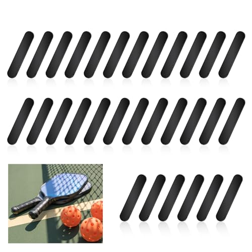 Pickleball Lead Tape Strips - 30pcs Black Weighted Adhesive 3g