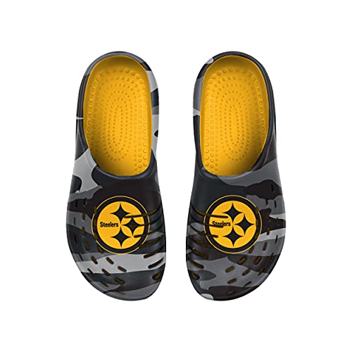 Pittsburgh Steelers Men's Tonal Camo Garden Clogs - Sandals
