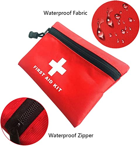 Mini First Aid Bag - Empty Nylon Pouch, 5.9 x 3.9 Inch