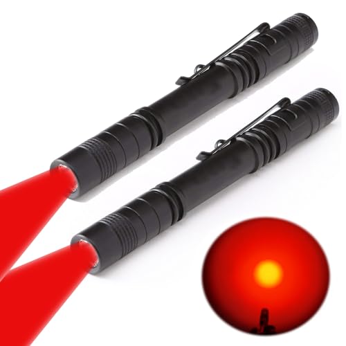 Red Light Pen Flashlight for Night Observation & Emergency Use