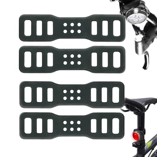 Silicone Bicycle Straps - 4 Pcs Durable Rubber Mounting Straps