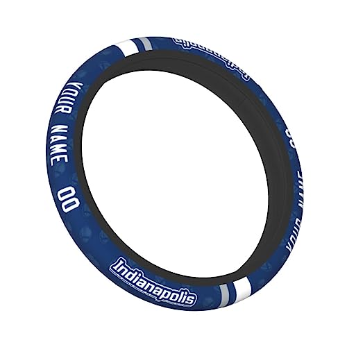 Personalized Indianapolis Football Steering Wheel Cover - One Size