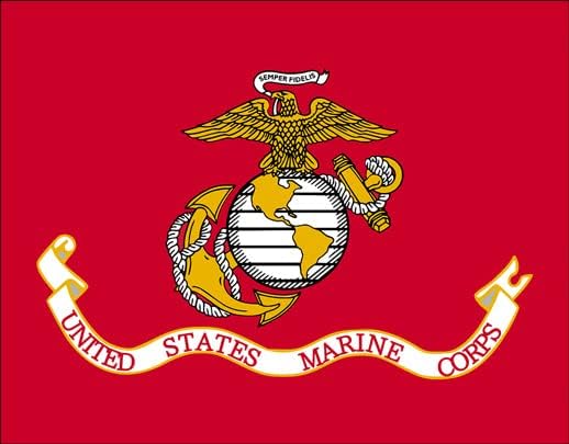 United States Marine Corps Flag Sticker - 3x4 Inch Vinyl Decal