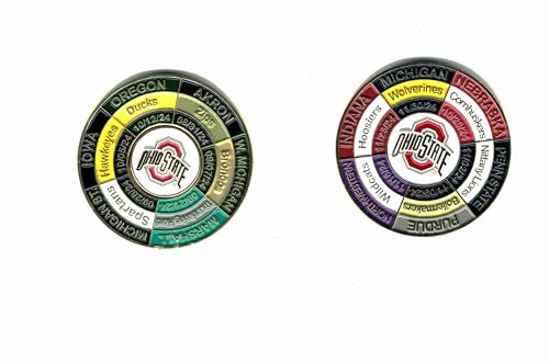 2024 Ohio State Buckeyes Game Day Schedule Coin with Marker