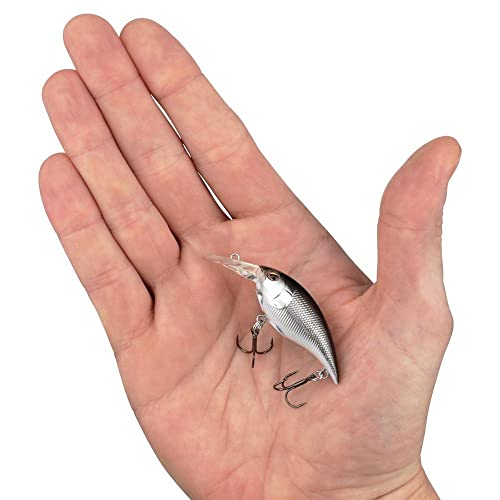 Money Badger Fishing Hard Bait - Black Silver, 2.1in (1/4 oz)