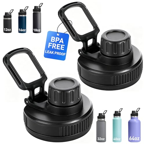 Replacement Spout Lid for Wide Mouth Hydro Flask - Black