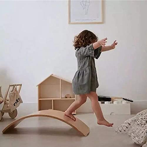 Wooden Balance Board - Montessori Toy for Kids & Adults - Natural