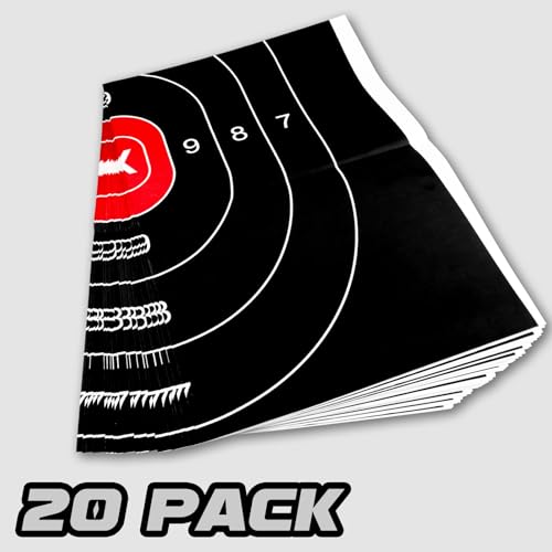 Shooting Range Silhouette Paper Targets - 23x35 Inches - Set of 20