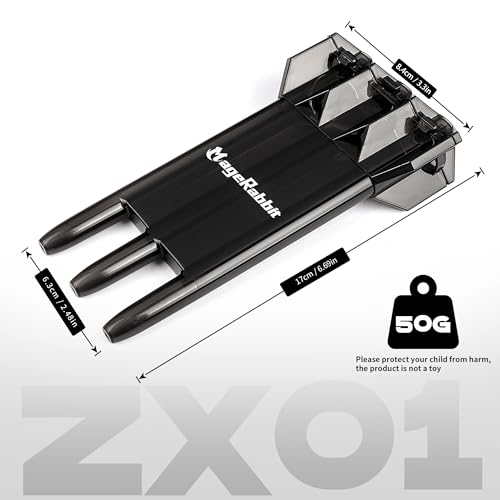 Dart Case - Hard Shell for 3 Darts, Translucent Black