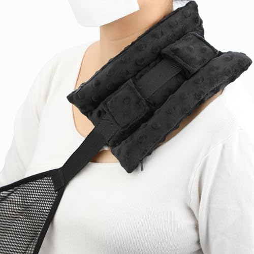 BNRendles Black Three-Row Neck Pad Cushion for Arm Sling Comfort Support