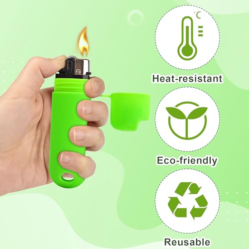 Waterproof Lighter Case Cover Holder for BIC - Light Green (2pcs)