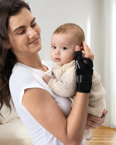 Thumb Brace Support for Pain Relief - Ergonomic Spica Splint S/M White
