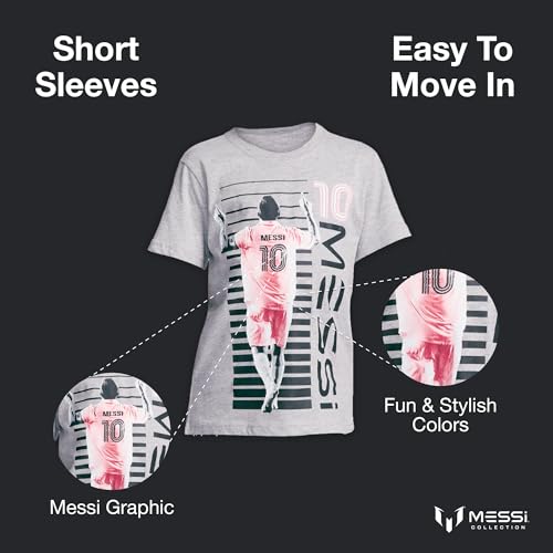 Youth Short Sleeve Graphic T-Shirt in Cotton Blend Fabric