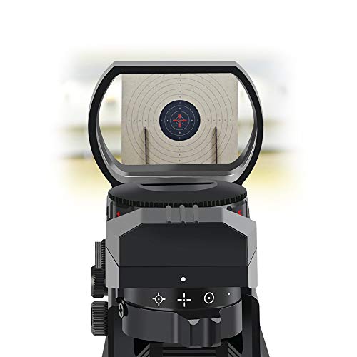 Adjustable Reflex Sight with 4 Reticle Styles - Red & Green