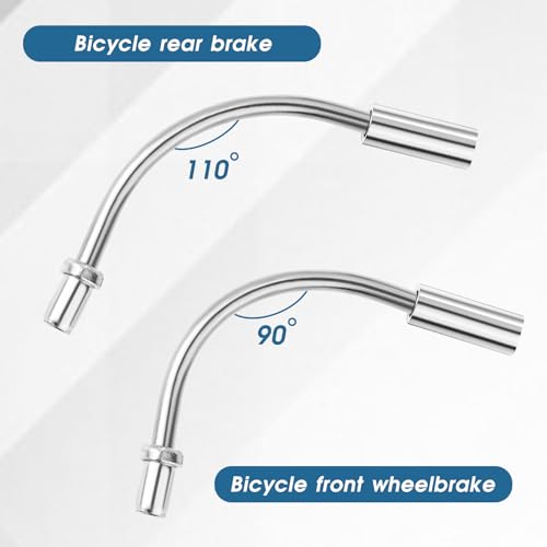 Bike V-Brake Noodle Cable Guide Set with Rubber Boots, 8-Piece Kit