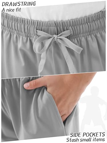 Resinta Boys Athletic Shorts 5-Pack Kids Youth Basketball Performance Active Quick Dry Gym Shorts with Pockets