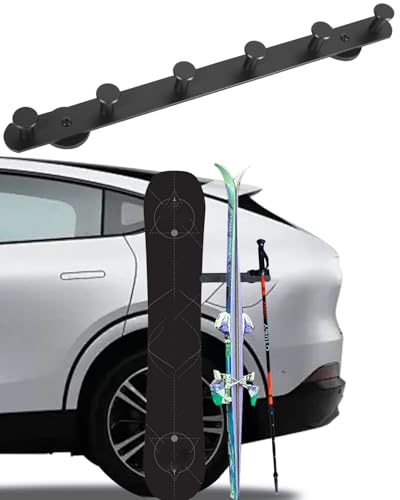 Magnetic Ski & Snowboard Holder | Durable Aluminum Rack with Strong Magnets