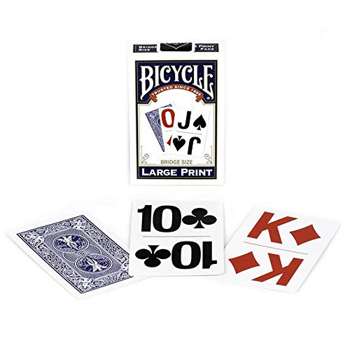 Large Print Playing Cards - Easy-to-Read Bridge Size Deck