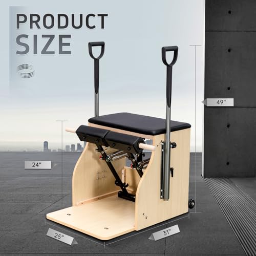 Pilates Chair - Split-Pedal Stability Combo with Handles