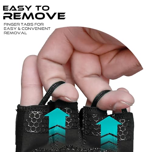 Weight Lifting Gloves for Men & Women - Medium Jet Black