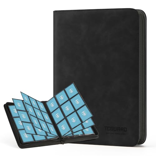 Trading Card Binder with 540 Pockets - Zipper Card Album for TCG & Sports Cards