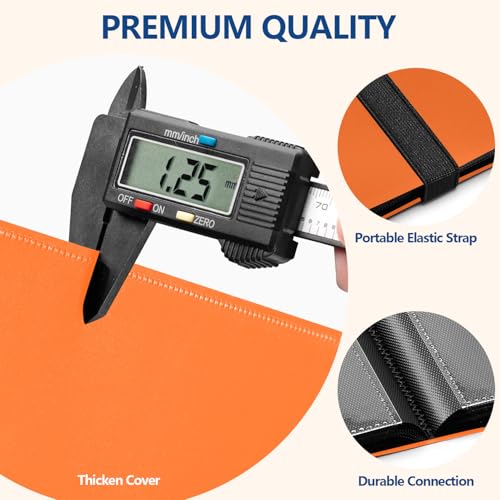 EDUDIIU Orange Card Binder with 9 Pockets - Premium Trading Card Album for Sports & Collectibles