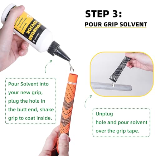 15 Professional Golf Grip Tape Strips - 2x10 Inch Solvent Activated