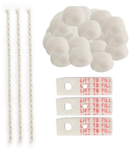 Lighter Replacement Repair Kit - 30 Cotton, 3 Rubber Felt & 3 Wicks