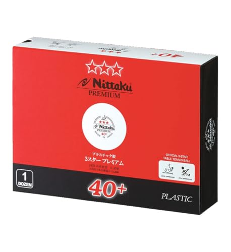 Premium 3-Star Table Tennis Balls - Pack of 12