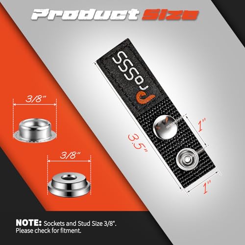 Boat Cover Snap Extender - 304 Steel, 1 Inch, 6 Piece Set