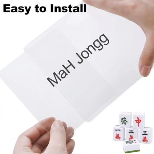 Large Mahjong Card Holder Sleeve - 2026 PVC Cover - 1 Pack