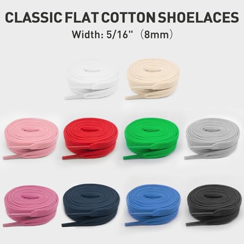 Cotton Blend Shoelaces for Samba Classic, Spezial, Gazelle - 54in White