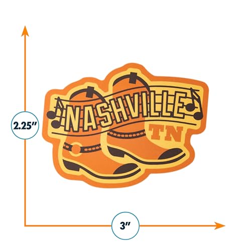 Nashville Sticker - Weatherproof Vinyl Tennessee Souvenir Decal