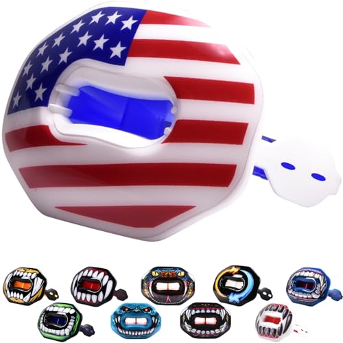 Flag Football Mouth Guard with 3D LipFit Design for Kids - No Boil Instant Fit