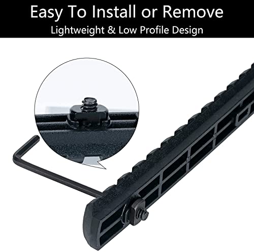 Picatinny Rail Set - 8 Pack, Multiple Slot Sizes for Accessories