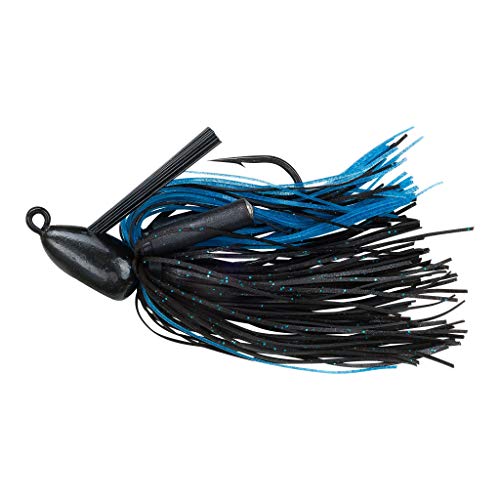 Bass Fishing Jig with Weed Guard - 5/16 oz - Black/Blue