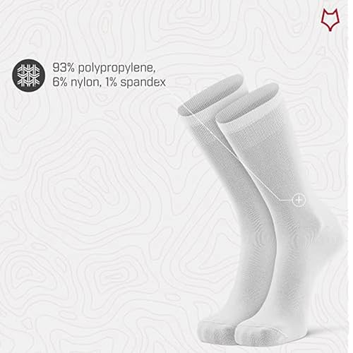 Fox River Women's Dry Ultra-Lightweight Crew Liner Coolmax Medium White Boot Sock