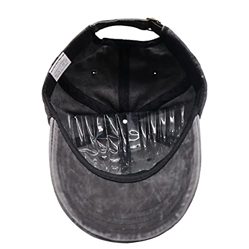 I Don't Give a Flock Hat - Funny Flamingo Baseball Cap, Adjustable Denim Gift for Men & Women