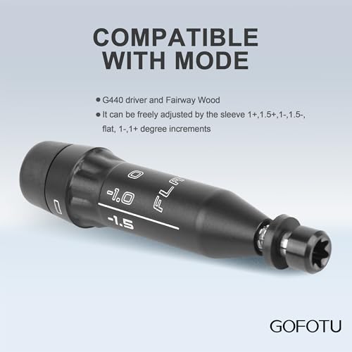 Gofoto/ Gofotu .335 Tip Golf Shaft Adapter Sleeve for Ping G440 Driver (Right Hand) – 1pc