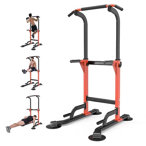 Pull-Up Dip Station - 350 lb Weight Capacity - Orange