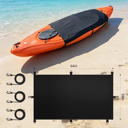Waterproof Kayak Cockpit Cover 44x28 Inch UV-Resistant Dustproof Protector